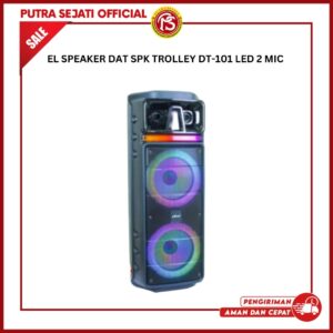 SPEAKER DAT SPK TROLLEY DT-101 LED 2 MIC