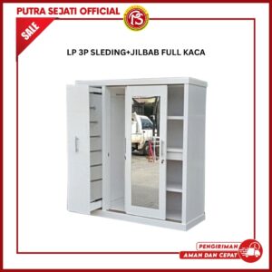 LP 3P SLEDING+JILBAB FULL KACA