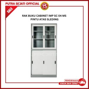 RAK BUKU CABINET IMP SC 04 MS PINTU ATAS SLEDING